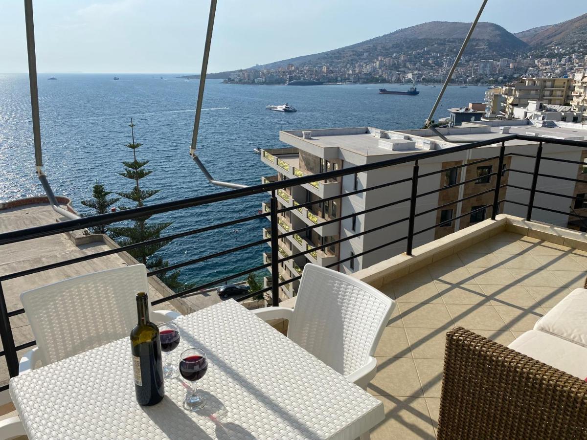 Apartment With Huge Sea View Balcony Sarandë エクステリア 写真