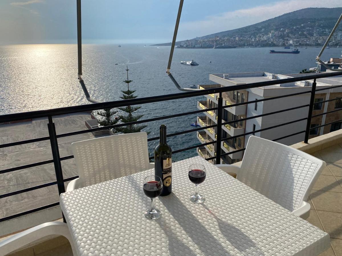 Apartment With Huge Sea View Balcony Sarandë エクステリア 写真